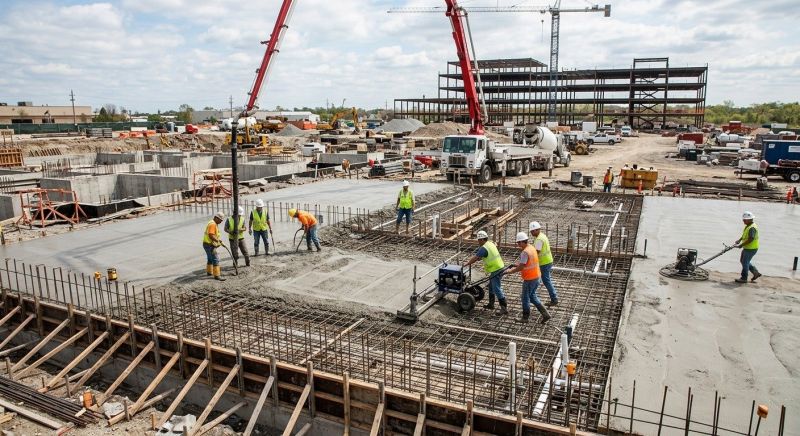Commercial Slab Construction in Fredericksburg, VA